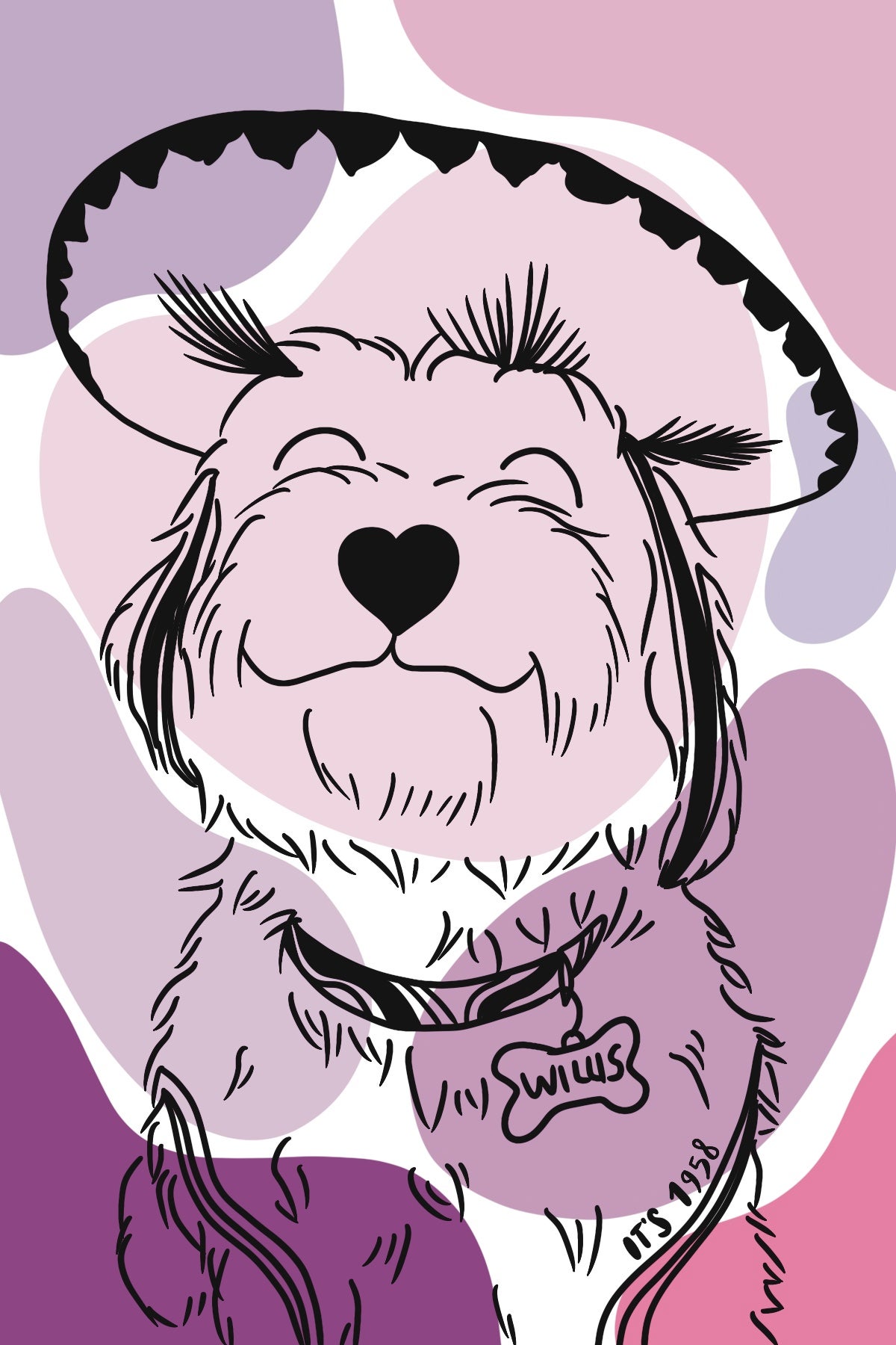 Custom Pet Portraits locally made in Squamish, BC | It's 1958